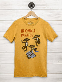 In Omnia Paratus Shirt - Vintage Graphic Tee