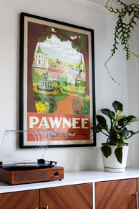 Pawnee Indiana Travel Poster