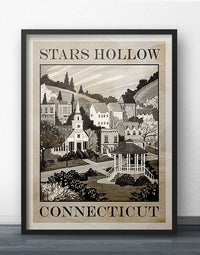 Stars Hollow Travel Poster - Heritage Edition
