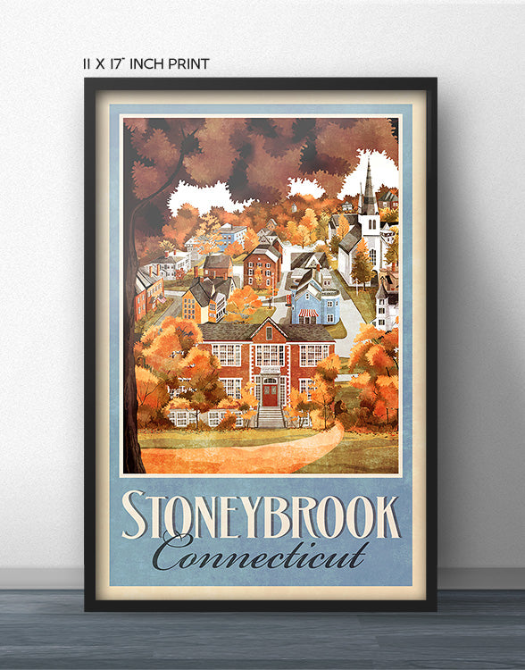Stoneybrook Retro Travel Poster– WindowShopGal