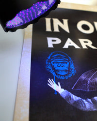 In Omnia Paratus Poster (Dark) - Black Tie Collection - Limited First Run Edition with Secret Art Revealed Only Under UV Light