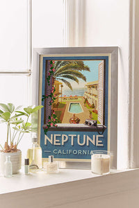 Neptune California Travel Poster