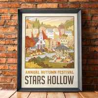 Stars Hollow "Autumn Festival" Travel Poster