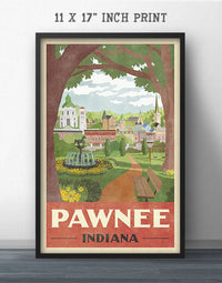 Pawnee Indiana Travel Poster