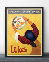 Luke's Diner Retro Poster