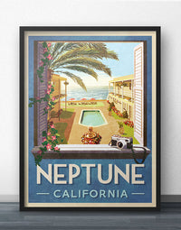 Neptune California Travel Poster