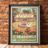 Dragonfly Inn Vintage Poster