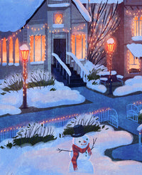 Stars Hollow Winter Holiday Travel Poster